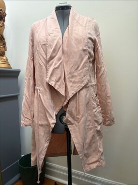 Max Jeans Blush Pink Draped Utility Jacket